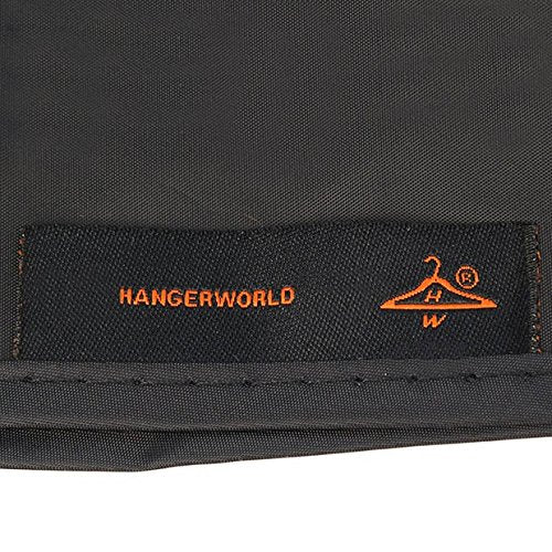 Hangerworld 6Ft Large Black Clothes Rack Cover With 2 Zippers - Waterproof Nylon, Breathable, Dust Protector For Storage (Garmen
